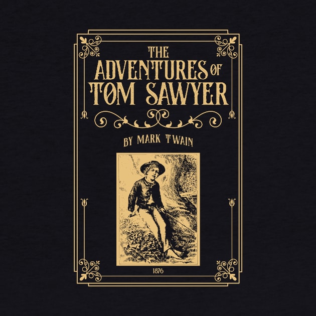 Tom Sawyer - Mark Twain - Huckleberry Finn, english teacher gift by OutfittersAve